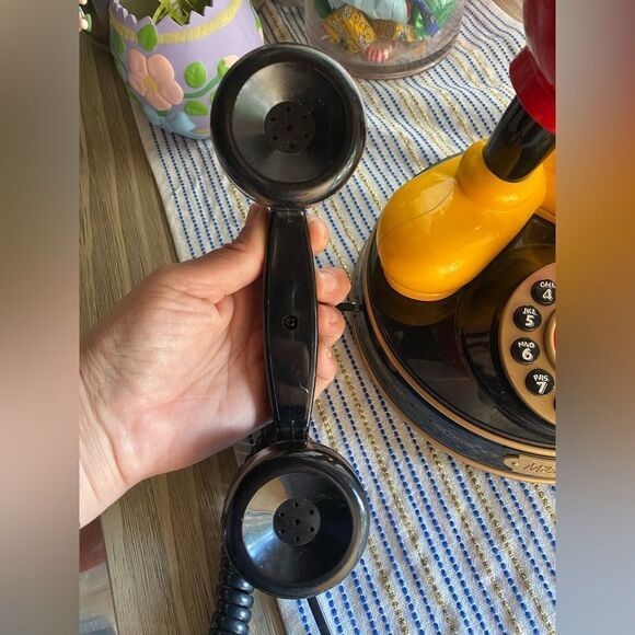 Telemania Mickey Mouse 2 Multicolor Animated Talking Rotary Landline Telephone - Picture 3 of 10